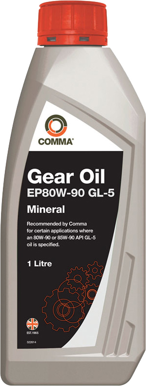 Олива трансмісійна COMMA Gear Oil EP80W-90 GL5 1 л (EP80901L)